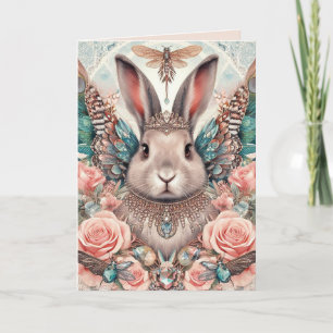 Carte Anniversaire Lapin Lapin Angel Princesse