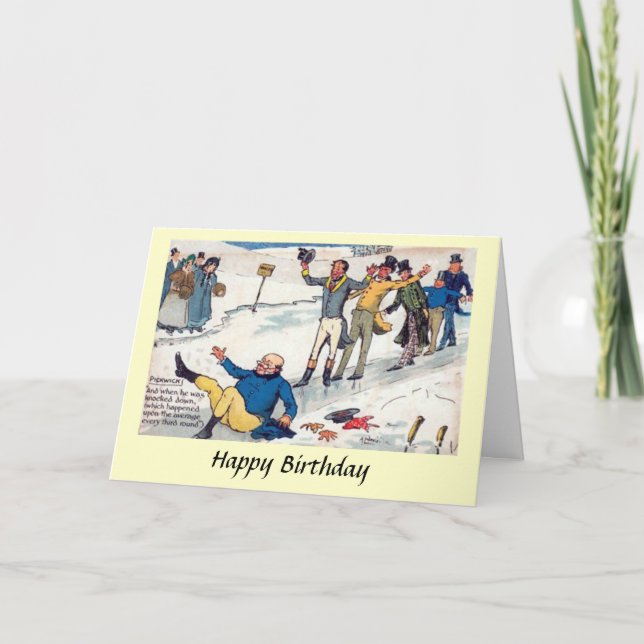 Carte Anniversaire - Les Papiers-Bickwick - Dicken (Devant)