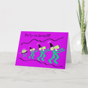 Carte Anniversaire Ligne Conga