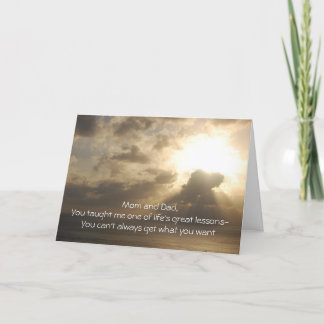 Carte Anniversaire - maman et papa, vous m'avez enseigné