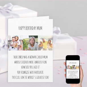 Carte Anniversaire Maman Liminaire Drôle Fils Préf