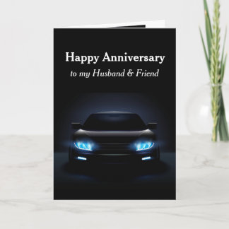 Carte Anniversaire Mari Ami Sport Voiture Automobile