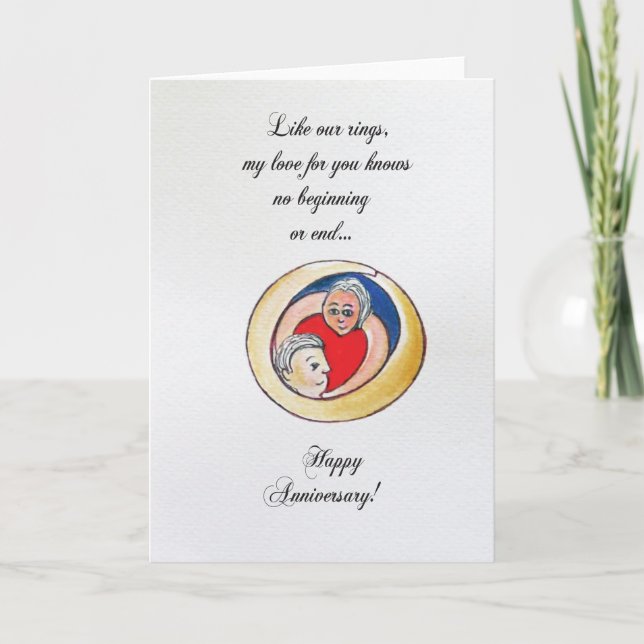 Carte anniversaire mariage (Devant)
