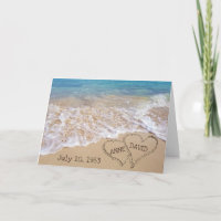 Anniversaire mariage Coeurs de plage