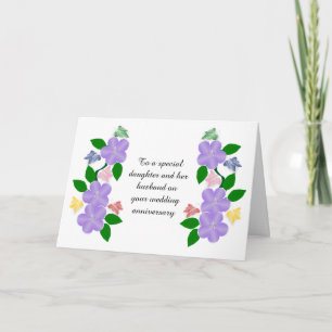 Carte Anniversaire Mariage De La Fille Et Du Mari