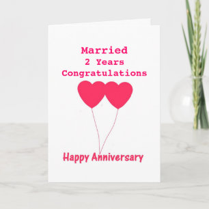 Carte Anniversaire mariage I année, Card. Personnalisez-