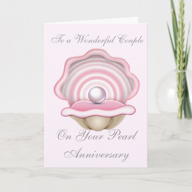 CARTE ANNIVERSAIRE MARIAGE PEARL (Devant)