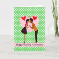 Anniversaire mariage pour un mignon couple noir