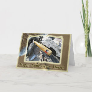 Carte Anniversaire Miel Big Snook Vintage Lure