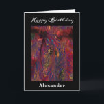 Carte Anniversaire Moderne Coloré Cocotier Arbre Tropica<br><div class="desc">Anniversaire moderne Colorful Coconut Tree Tropical Card a une belle couleur colorée artsy cocotier palmier avec noix de coco. Remplacez l'information par la vôtre et donnez à cette personne spéciale dans votre vie. Photo de Denise Bennerson,  photographe</div>
