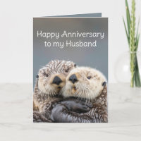 Anniversaire Mon Amour Mon Mari Mignonne Otters ro