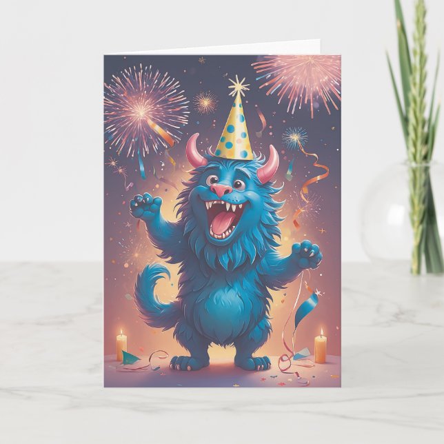 Carte Anniversaire Monster Bash (Devant)