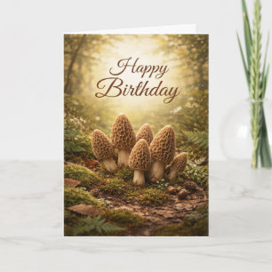 Carte Anniversaire Morel de la forêt