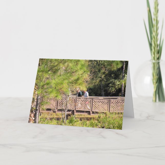 Carte Anniversaire mutuel Nature Walk et deux amis mascu (Devant)