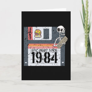 Carte Anniversaire nerd 1984