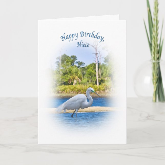 Carte Anniversaire, Nièce, Grande Aiguille (Devant)