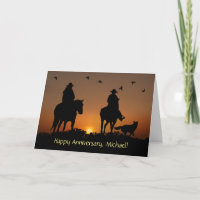 Anniversaire Nom personnalisé Pays Western Cowboy