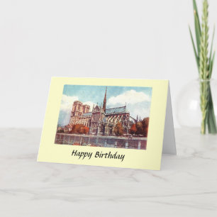 Carte Anniversaire - Notre Dame, Paris