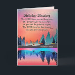 Carte Anniversaire numéros de bénédiction 6:24 Le Seigne<br><div class="desc">Source d'inspiration: Birthday Blessing greeting card depicts a winter lake scene with woodland animals, snowflakes and a beautiful sunset. The Card Bible Versbers 6:24-26, "The LORD bless you and keep you; The LORD make his face shine on you and be gracious to you; The LORD turn his face toward you...</div>