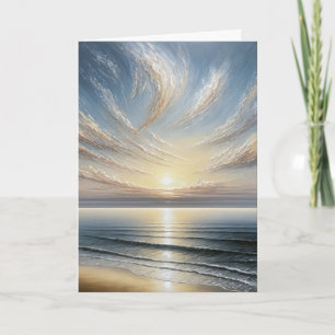 Carte Anniversaire Ocean Sunrise Seascape