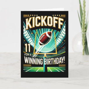 Carte Anniversaire Onze Anniversaire Fête De Football