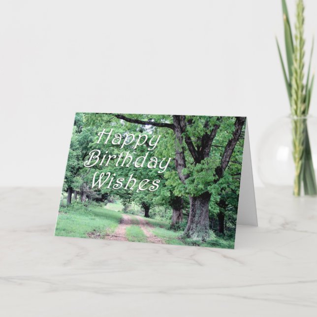 Carte Anniversaire paisible de promenade (Devant)