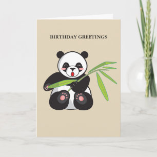 Carte Anniversaire Panda