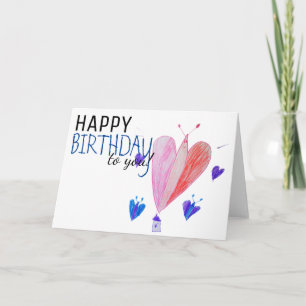 Carte Anniversaire - Papillon - Blanc - Matte
