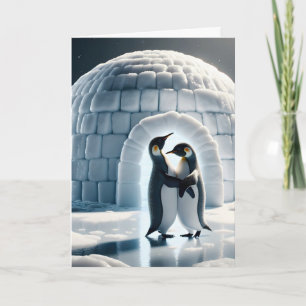 Carte Anniversaire Penguins Danser Lentement