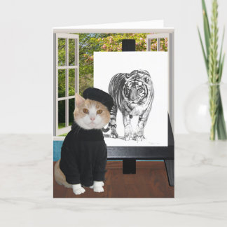 Carte Anniversaire personnalisable pour l'artiste et