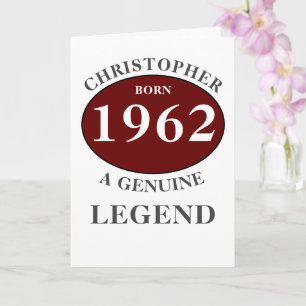 Carte Anniversaire Personnalisé Ajouter Nom Année de Nai