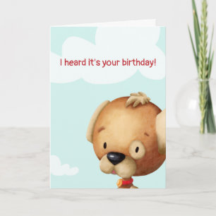 Carte Anniversaire personnalisé Amoureux des chiens mign