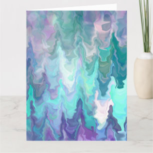 Carte Anniversaire personnalisé avec joli bleu et violet