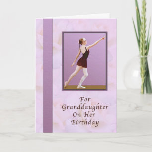 Carte Anniversaire, Petite-fille, Ballerina