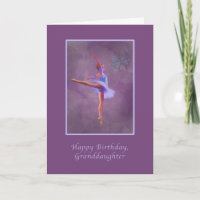 Anniversaire, petite-fille, ballerine dans