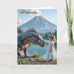 Carte Anniversaire Petite Fille Dinosaure