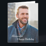 Carte Anniversaire Photo Big Custom<br><div class="desc">Carte d'anniversaire Photo Big Custom est une carte que vous pouvez recréer pour vous-même. Laissez ou remplacez la photo par la vôtre sur la couverture et remplacez les mots sur la couverture et à l'intérieur par la vôtre. Profite.</div>