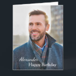 Carte Anniversaire Photo Big Custom<br><div class="desc">Carte d'anniversaire Photo Big Custom est une carte que vous pouvez recréer pour vous-même. Laissez ou remplacez la photo par la vôtre sur la couverture et remplacez les mots sur la couverture et à l'intérieur par la vôtre. Profite.</div>