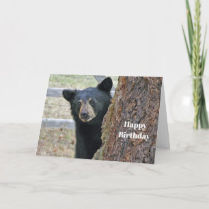 Carte Anniversaire photo de Black Bear Tree