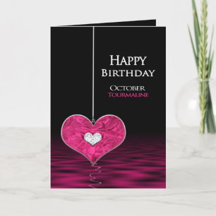 Carte Anniversaire - Pierre de naissance - Octobre - Tou