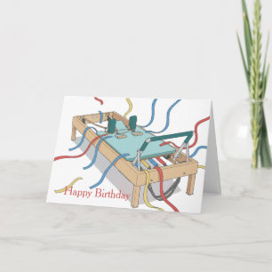 Carte Anniversaire Pilates Reformer Streamer