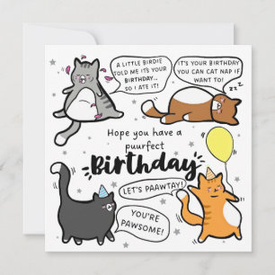 Carte Anniversaire Pour Amoureux de les chats