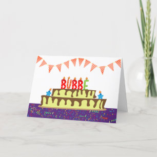 Carte anniversaire pour Bubbe