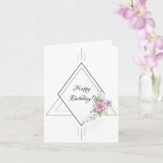 Carte anniversaire pour elle