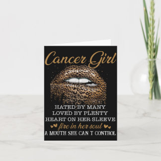 Carte Anniversaire pour femme fille Cancer Zodiaque avec