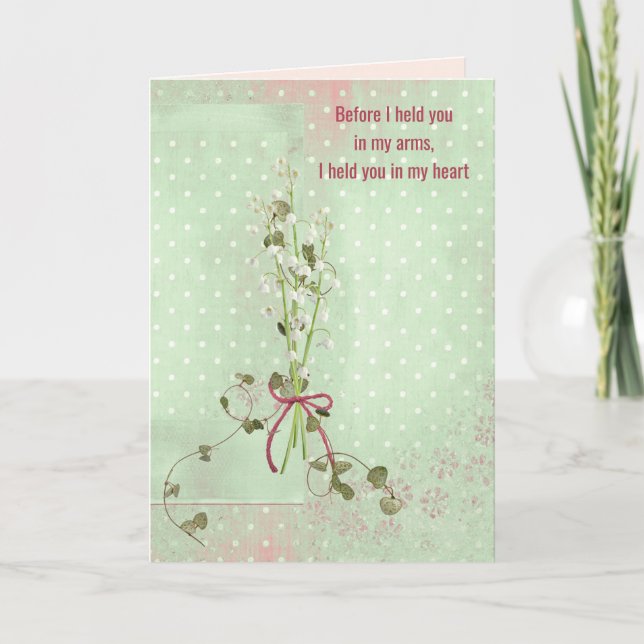Carte Anniversaire pour fille muguet (Devant)