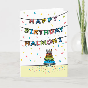 Carte anniversaire pour Halmoni