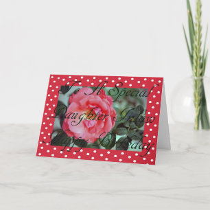 Carte Anniversaire Pour L'Atteinte De La Fille