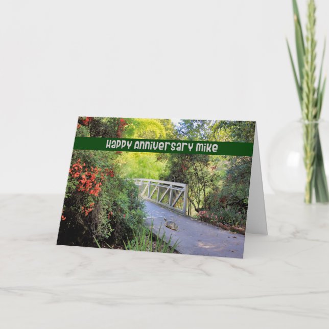 Carte anniversaire pour le mari Mike (Devant)