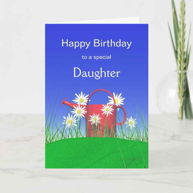 Carte Anniversaire pour les marguerites et canettes d'ar (Devant)